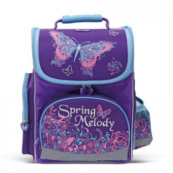 Ранец жесткокаркасный для девочек "Spring melody" BRAUBERG 223673