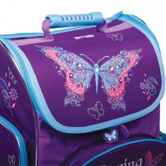 Ранец жесткокаркасный для девочек "Spring melody" BRAUBERG 223673