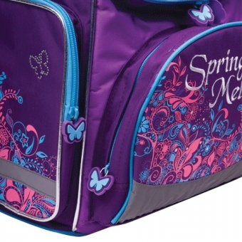 Ранец жесткокаркасный для девочек "Spring melody" BRAUBERG 223673