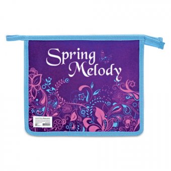 Папка для тетрадей А5 на молнии "Spring melody" BRAUBERG 223797