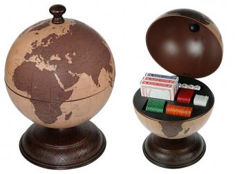 Глобус-казино подарочный настольный "Приватная игра" d=22 см
