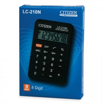 Калькулятор карманный CITIZEN LC-210N, 8 разрядов, автономное питание