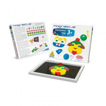 Развивающая магнитная мозаика MAGNETICUS (174 детали)