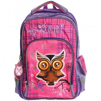 Рюкзак Soft "Owl" 40*29*20см, 2 отделения, 3 кармана, эргоном спинка 213412