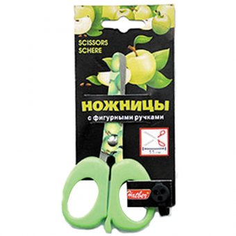 Ножницы детские 11 см "Фрукты", европодвес