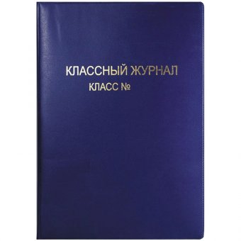 Обложка для классного журнала, ПВХ цветная, тиснение золото