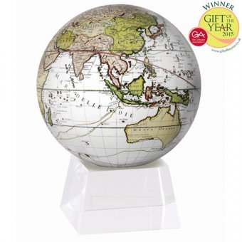 Глобус ретро Mova Globe Terra Incognitta d=16, белый