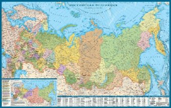 Политико-административная карта Российской Федерации, 1:7М
