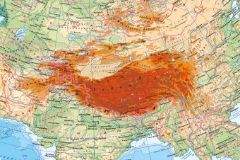 Глобус общегеографический d=64 см с подставкой на колесиках