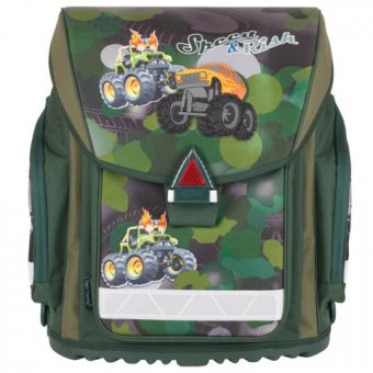 Ранец жесткокаркасный TIGER FAMILY (ТАЙГЕР) для начальной школы, для мальчиков, Внедорожник, 38*36*22 см,20 л,