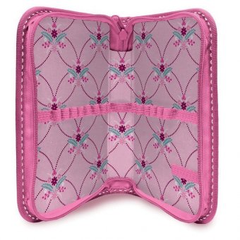 Пенал BRAUBERG 1 отделение, для начальной школы, для девочек, Щенок, 19*12 см, 103715