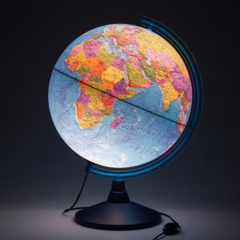 Глобус Земли политический с подсветкой, d=40 см