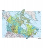 Политико-административная карта Канады, 140х100 см