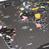 Карта Мира со скретч слоем TrueMap Plus Noir
