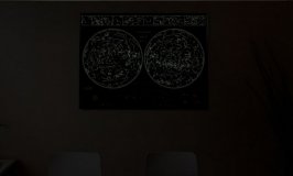 Карта звездного неба светящаяся Star map of the sky