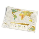 Скретч-карта мира Geograghy World Travel Map 