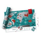 Скретч-карта мира Marine World Travel Map 