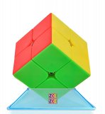 Скоростной кубик 2*2 Zoizoi цветной без наклеек