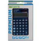 Калькулятор CITIZEN карманный CPC-112BLWB, 12 разрядов, двойное питание, 120х72мм, СИНИЙ