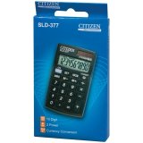 Калькулятор CITIZEN карманный SLD-377BP, 10 разрядов, двойное питание, 105х64мм