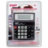 Калькулятор STAFF настольный STF-8008, 8 разрядов, двойное питание, 113х87мм, НА БЛИСТЕРЕ