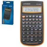 Калькулятор CITIZEN инженерный SR-260NOR, 10+2 разрядов, питание от батарейки, 154*80мм, ОРАНЖЕВЫЙ
