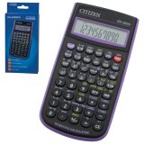 Калькулятор CITIZEN инженерный SR-260NPU, 10+2 разрядов, питание от батарейки, 154*80мм, ФИОЛЕТОВЫЙ