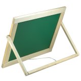 Доска для мела, магнитно-маркерная, двуст,настольн,33*44см,рус/анг буквы,дер.рамка,№10, 10 КОР,00976