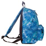 Рюкзак BRAUBERG универсальный, сити-формат, синий, Пальмы, 20 литров, 41*32*14 cм