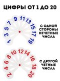 Веер для обучения 3 шт (гласные, согласные и цифры) TouchLife набор 