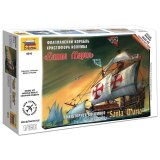Модель для сборки корабля Парусный корабля Христофора Колумба "Санта-Мария", 1:350, Звезда, 6510