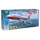 Модель для склеивания самолет Авиалайнер пассажирский американский Боинг 747-8, 1:144, Звезда, 7010