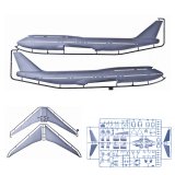 Модель для склеивания самолет Авиалайнер пассажирский американский Боинг 747-8, 1:144, Звезда, 7010