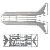 Модель для склеивания самолет Авиалайнер пассажирский американский Боинг 767-300, 1:144, Звезда,7005