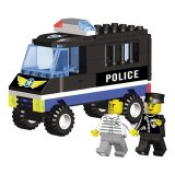 Конструктор пластиковый "Police", фургон, 91 деталей, SuperBlock, GI-6292
