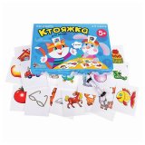 Игра настольная "Ктояжка", карточки, песочные часы 01894