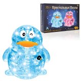 Игрушка развивающая 3D Crystal Puzzle "Пингвин", светильник, ХL, 62 элемента, цвет ассорти, HJ050741