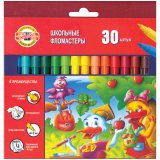 Фломастеры школьные "Утята" 30 цветов Koh-I-Noor