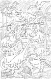 Большой плакат-раскраска "Парк Динозавров" 120*80 см
