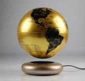 Левитирующий глобус с подсветкой D=20 см, золотой