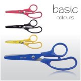 Ножницы детские Milan "Basic Colours" 13,4 см, эргономичные ручки, красные