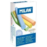 Набор цветного мела Milan, круглый, 10 цветов