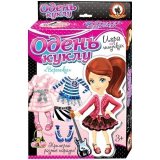 Игра настольная Русский стиль "Одень куклу. Наряды для Вероники" (на липучках)