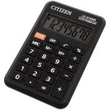 Калькулятор карманный Citizen LC-210NR 8 разрядов питание от батарейки 64*98*12мм, черный