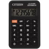 Калькулятор карманный Citizen LC-210NR 8 разрядов питание от батарейки 64*98*12мм, черный