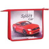Папка для тетрадей 2 отделения А5 ArtSpace "Авто. Supercar", пластик, на молнии