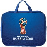 Папка с ручками А4 Hatber "ЧМ по футболу 2018-Талисман Эмблема", ткань