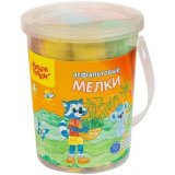 Набор цветных мелков асфальтовых Мульти-Пульти "Енот в Австралии", 8 штук