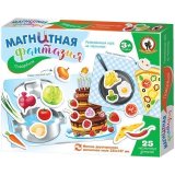 Игра развивающая на магнитах Русский стиль "Поварёнок" 25 элементов , магнитное поле