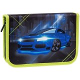 Пенал 1 отделение, 200*140*40 Berlingo "Blue Car", с наполнением, полиэстер